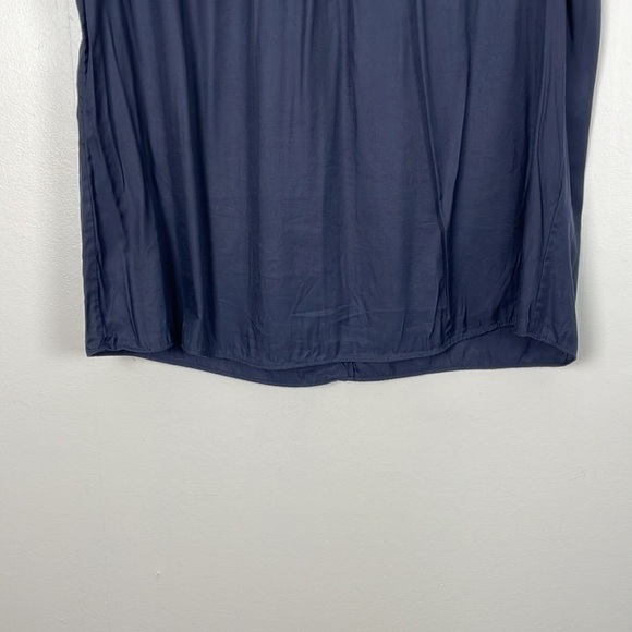 Boden top women size 12 short cap sleeve button back closure silk blend tunic - Picture 2 of 7